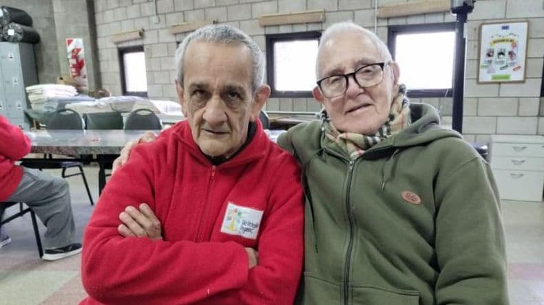 Quique junto a su padre Angel Vecino.