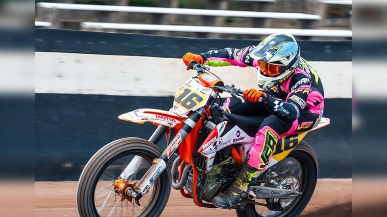 Santiago Arangio confirmó su tercera participación en el Mundial de Flat Track