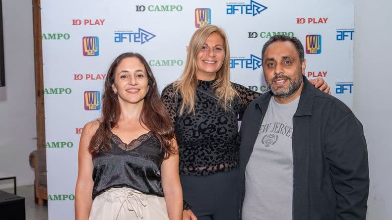 Leticia Santinelli, Marisa Flores y Diego Morello.