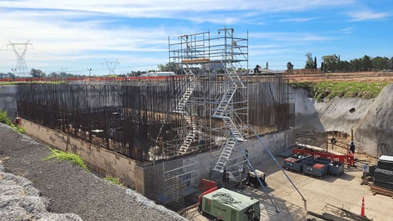 Zárate: avanza la construcción del nuevo sistema de almacenamiento de combustible gastado en Atucha II