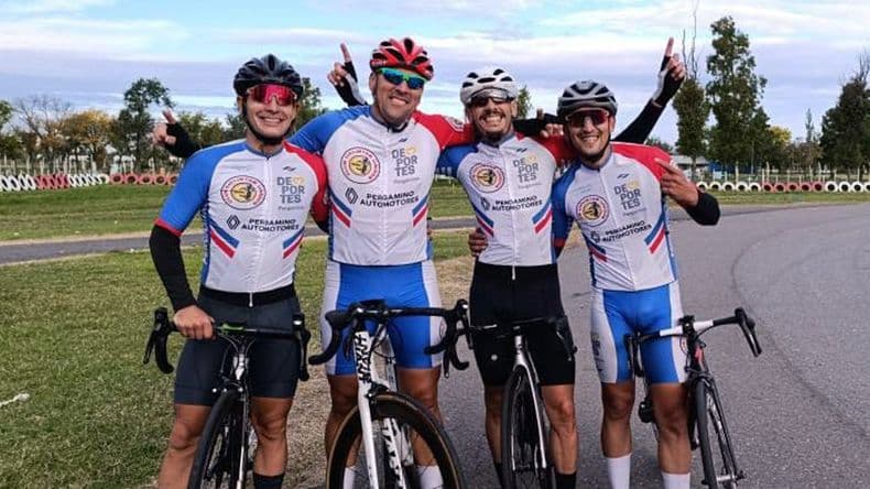 Ciclismo: un equipo de Pergamino corre en Nogoyá