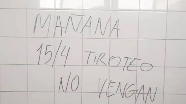 En estos días en escuelas de otras ciudades del país aparecieron pintadas simila