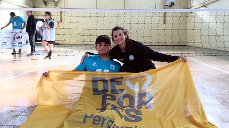Presencia pergaminense en la selección argentina juvenil de vóley sentado