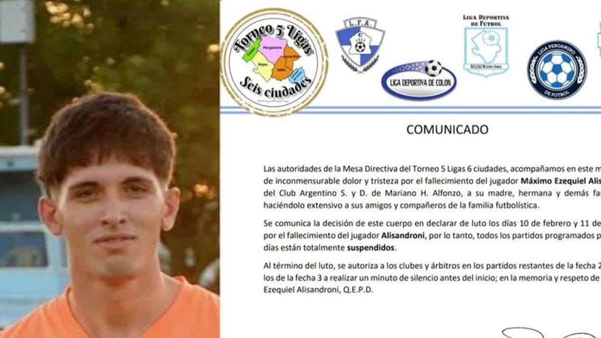 El Torneo 5 Ligas de luto: el comunicado del consejo directivo