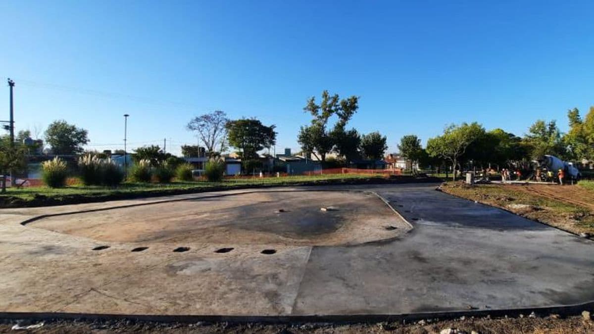 La obra del Espacio Recreativo y Deportivo de Parque Belgrano avanza a buen ritmo