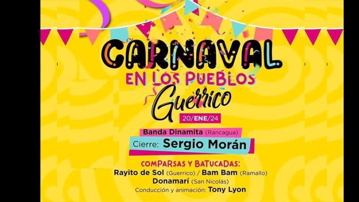 Comienzan en Guerrico los festejos de Carnaval