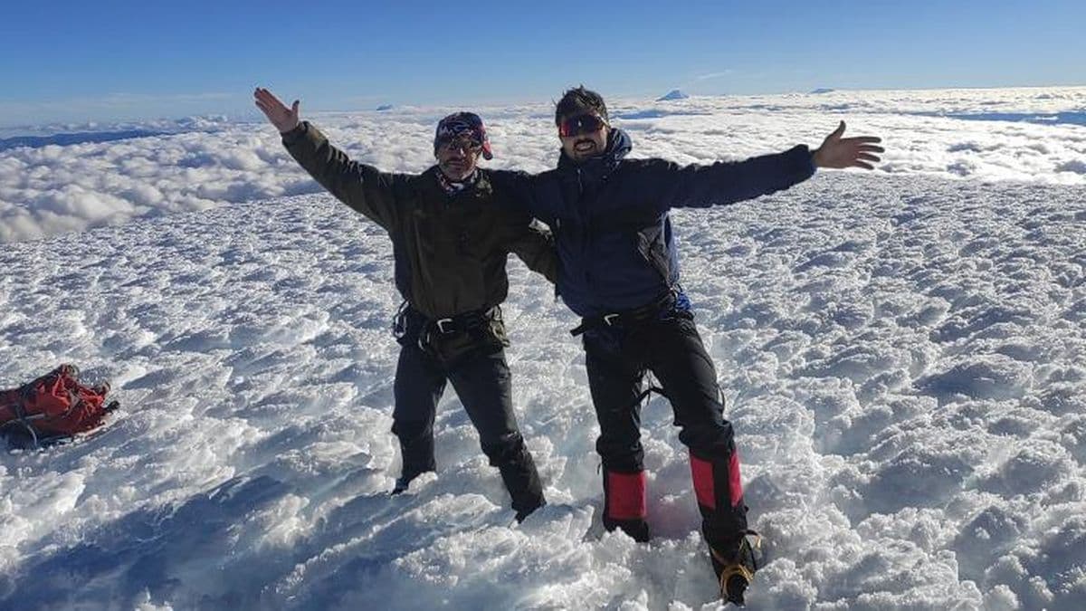 Más cerca del Sol: Raimundo Nus hizo cumbre en el Chimborazo