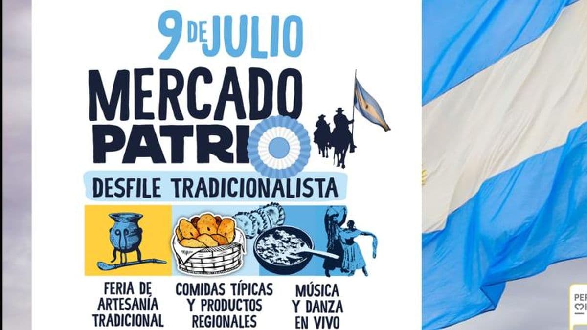 Un 9 de Julio con Mercado Patrio y desfile tradicionalista