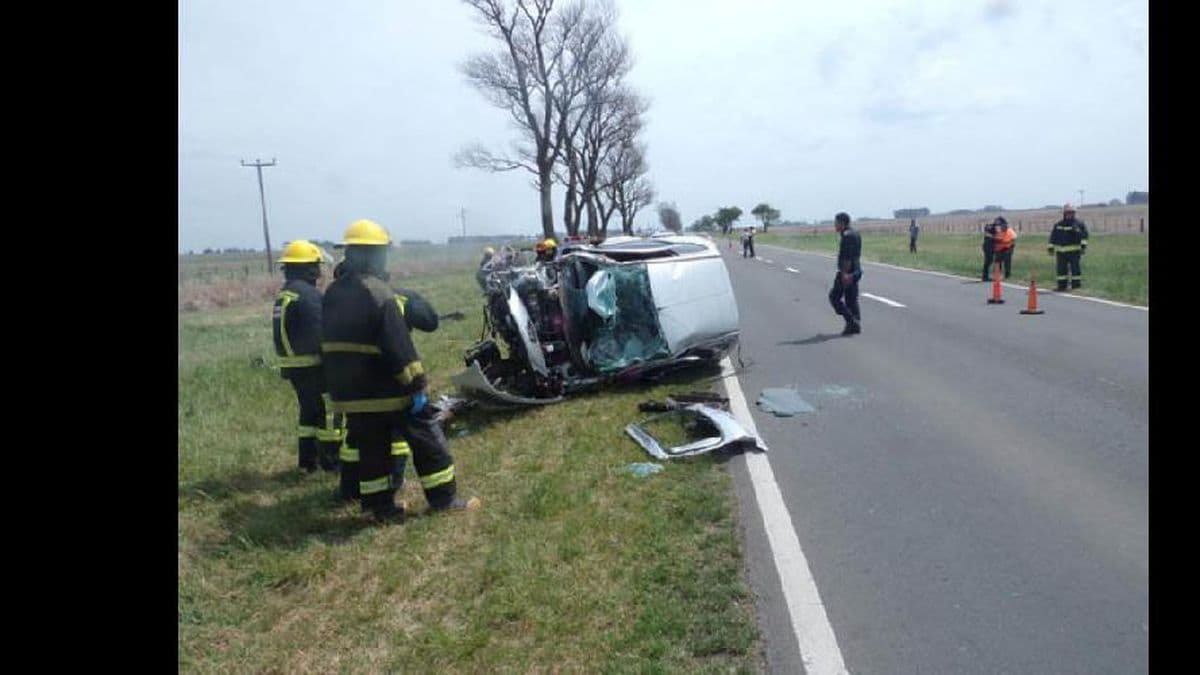 Una pergaminense murió al volcar con su auto en la ruta Nº 8, cerca de Colón