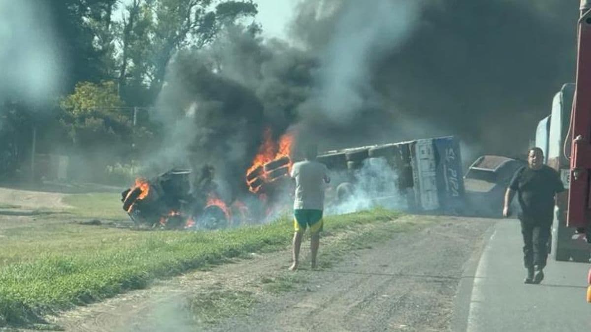 Dos personas de la ciudad de Colón murieron en el choque de dos camiones en la ruta nacional 34
