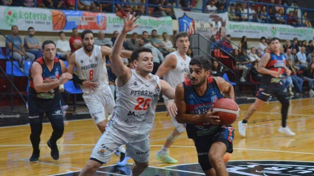 Pergamino Básquet perdió con el líder Deportivo Viedma