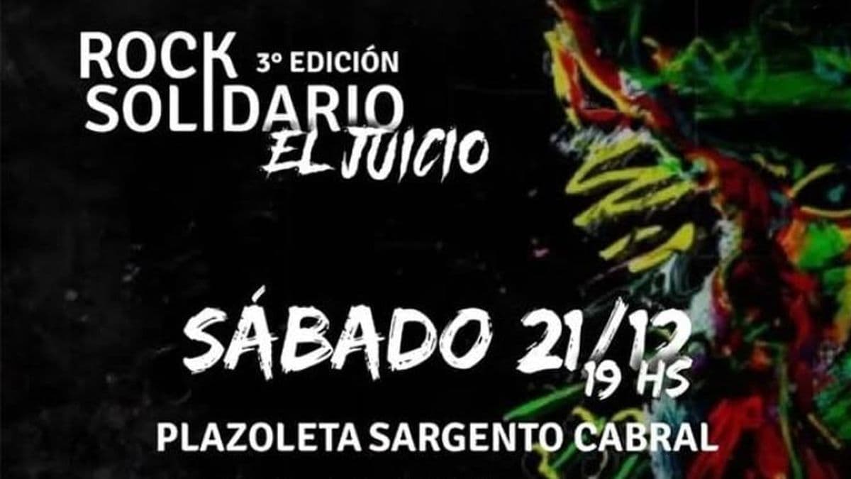Este sábado será la tercera edición de Rock Solidario