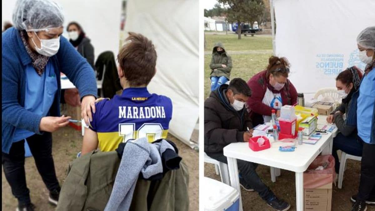 Récord de vacunados en la Posta Itinerante, 96 vecinos recibieron la primera dosis