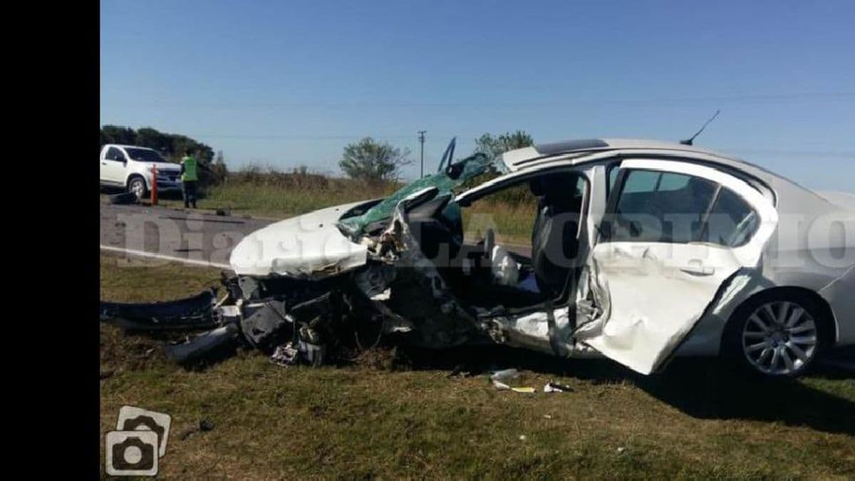 Espectacular accidente en la ruta Nº 8 cerca de Urquiza