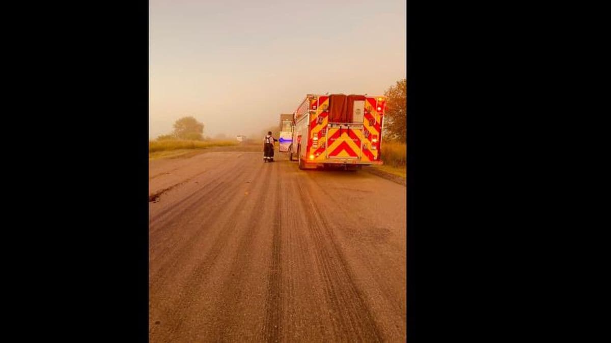 Se despistó un micro con 46 pasajeros en el final de la Autopista Pilar-Pergamino