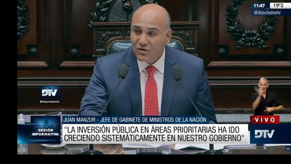 Manzur en Diputados: "Sin paz social no puede haber estabilidad macroeconómica"