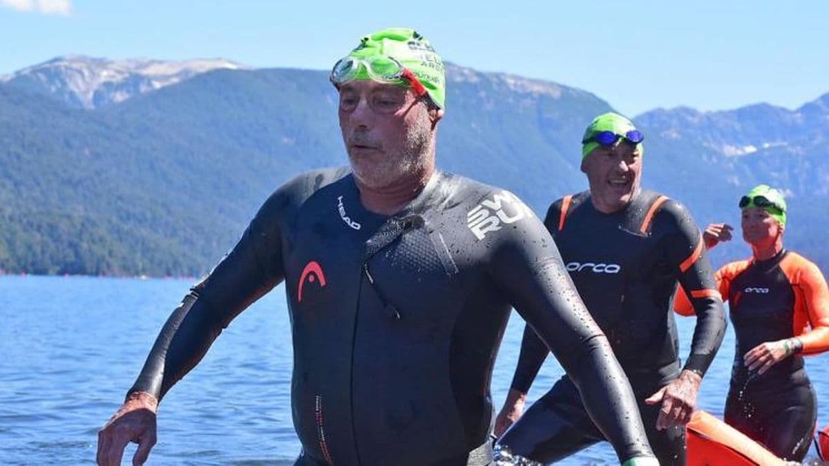 Eduardo Calandri completó dos competencias de aguas abiertas en días consecutivos