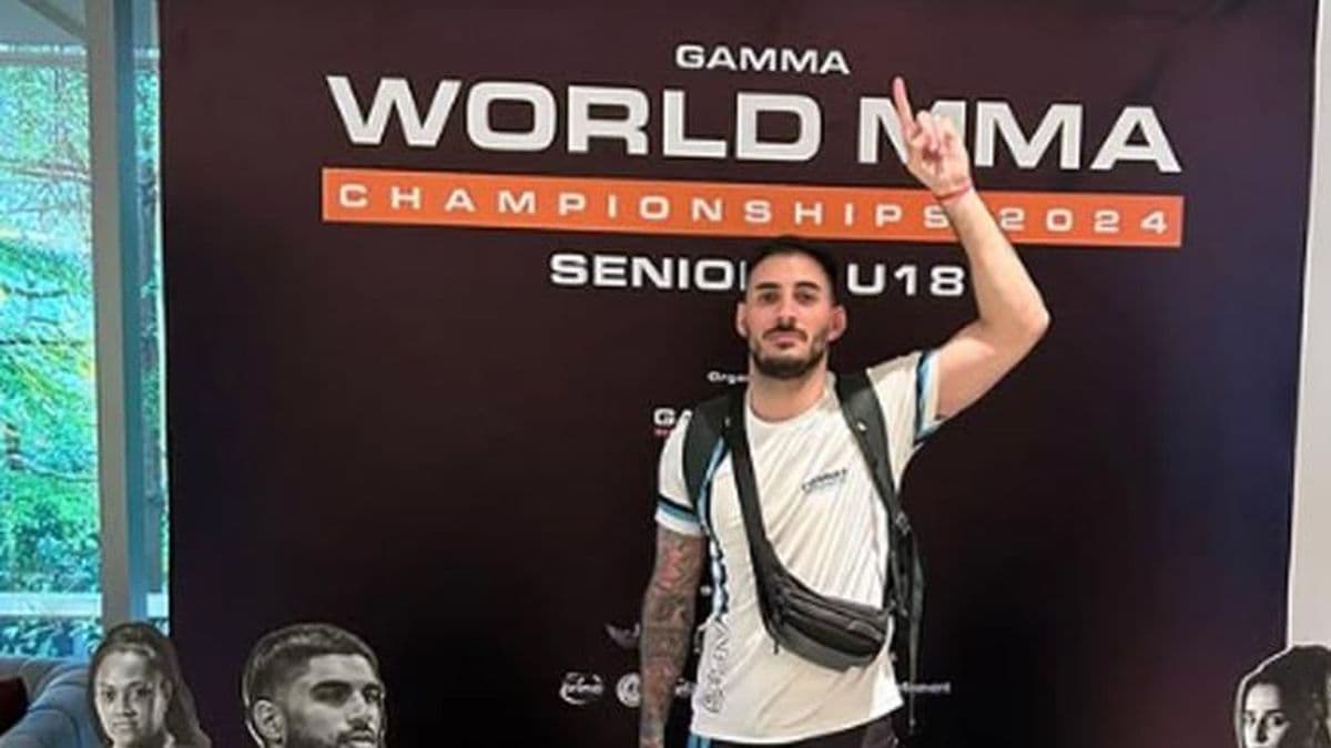 Samuel Cirando, entrenador de la selección argentina de MMA Gamma en el Mundial
