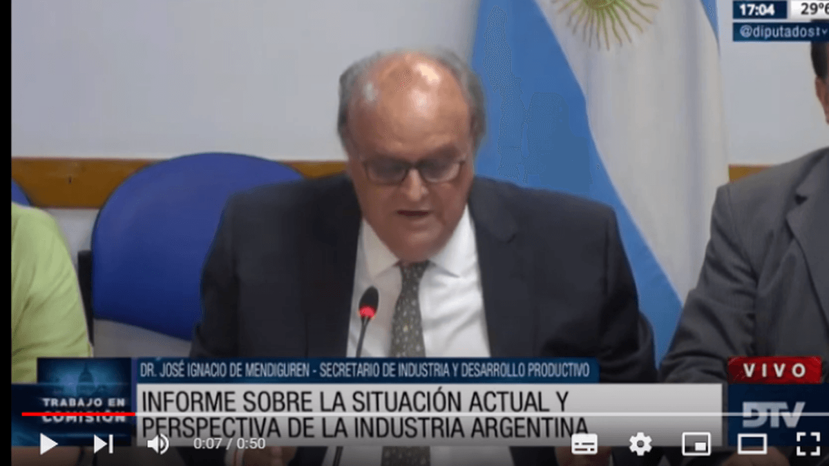 En Diputados, De Mendiguren destacó el aumento de la inversión industrial