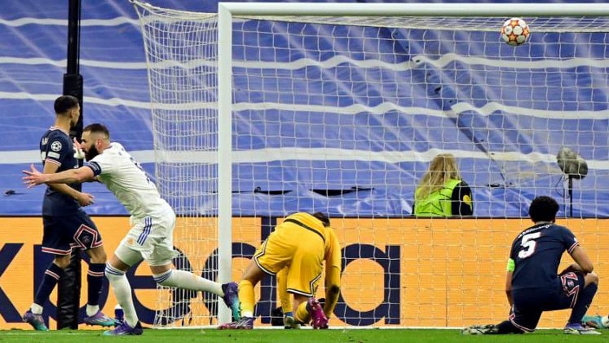 Real Madrid, con tres goles de Benzema, lo dio vuelta y eliminó al PSG de Messi