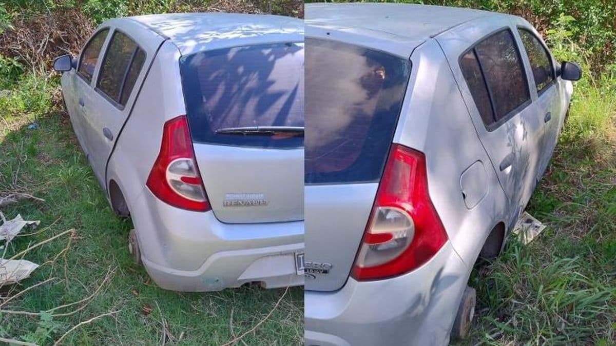 Un auto robado en San Nicolás apareció sin las ruedas y equipamiento en nuestra ciudad