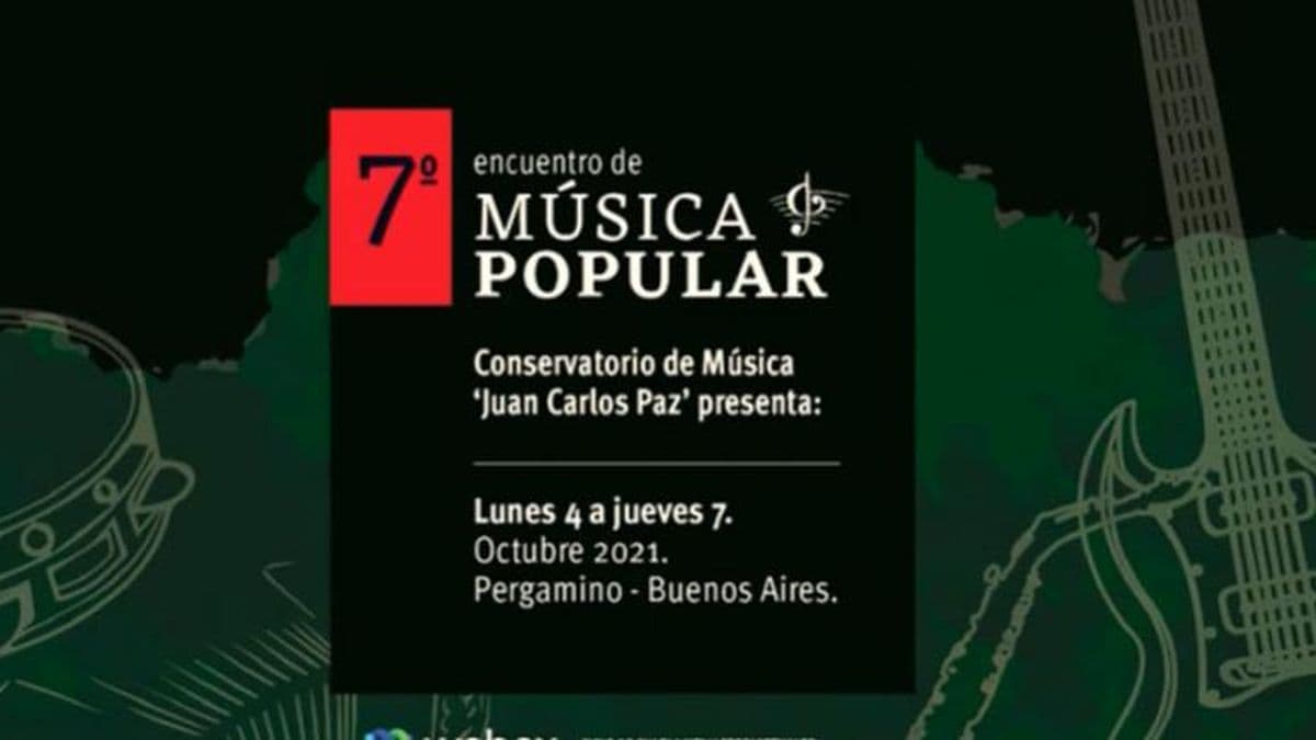 Anuncian el VII Encuentro de Música Popular de Pergamino