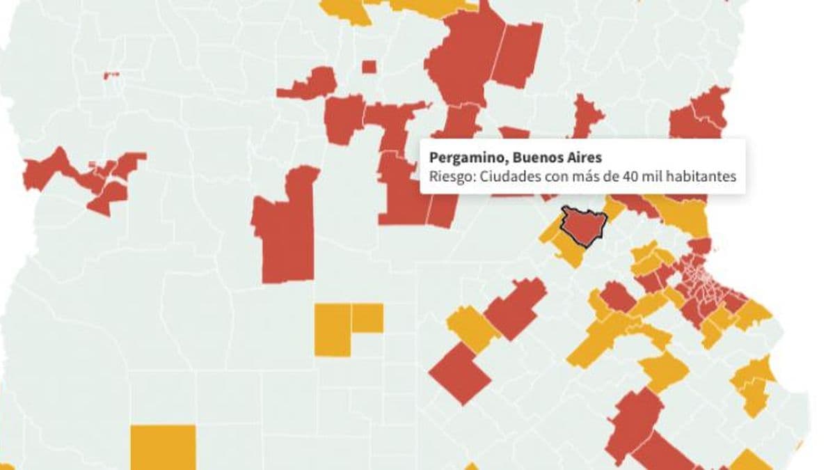 Pergamino aparece entre las localidades con alto riesgo epidemiológico