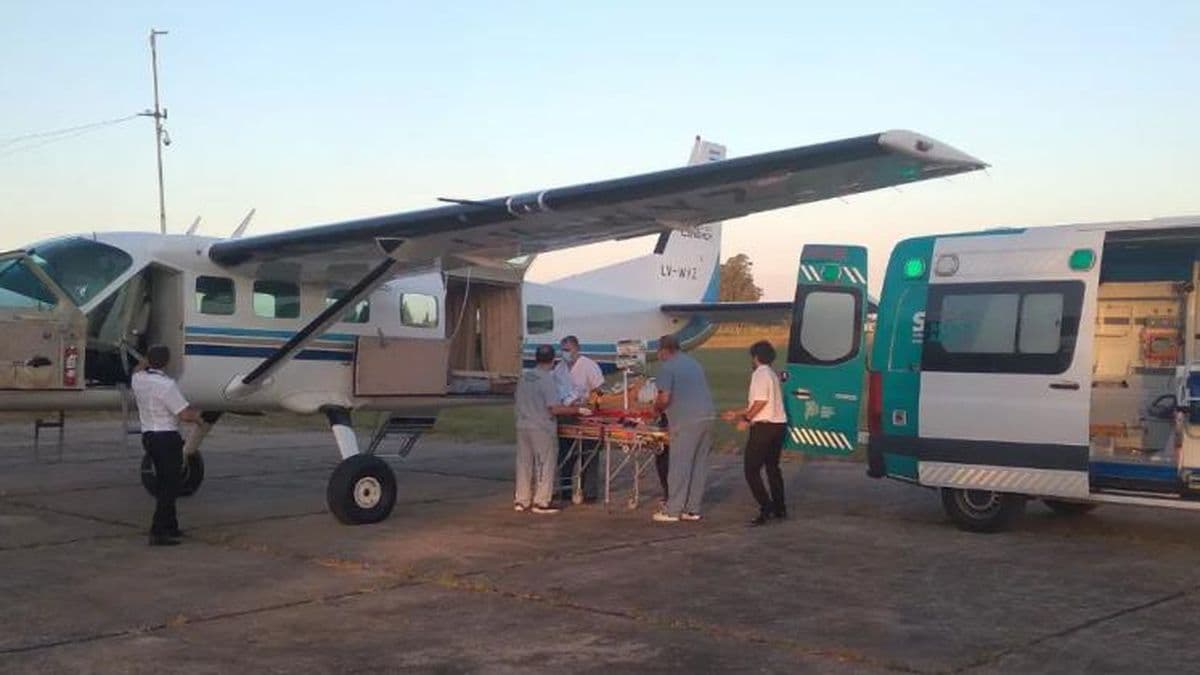 Utilizaron el Aeródromo para llevar a cabo un vuelo sanitario desde Pergamino a La Plata