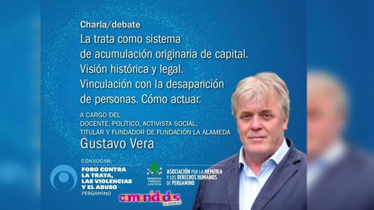 Gustavo Vera disertará este miércoles sobre Trata de Personas