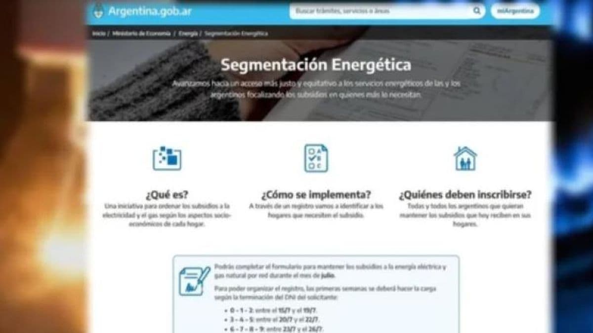 El Gobierno extendió un mes la inscripción para recibir subsidios en tarifas de luz y gas