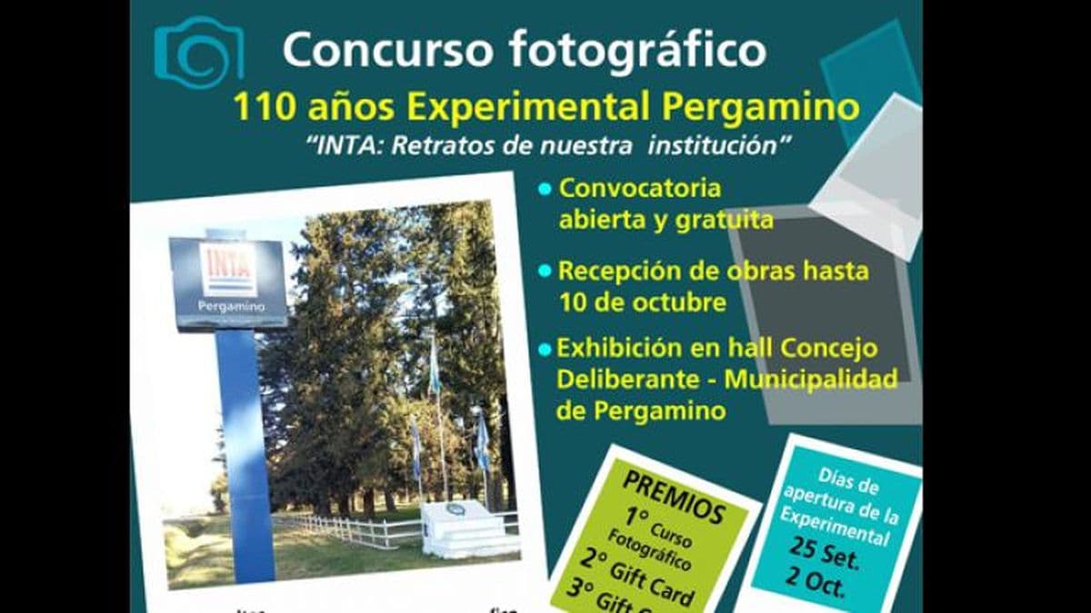 El Inta Pergamino invita a participar del Concurso fotográfico por los 110 años de la Estación Experimental
