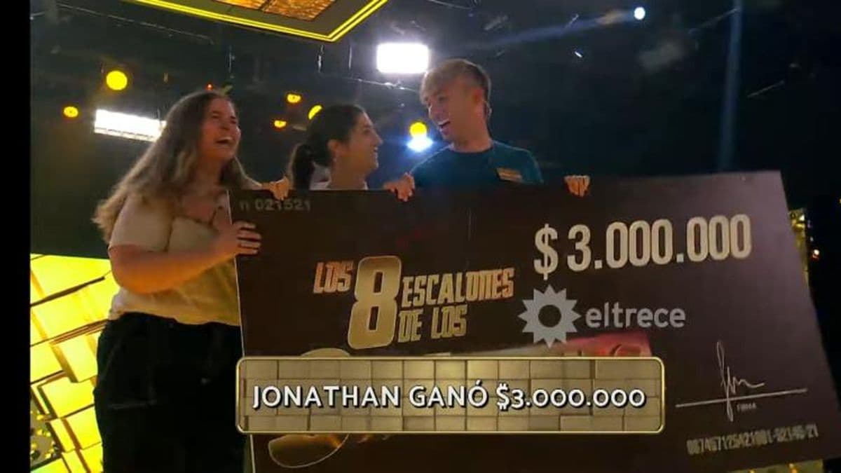 Jonathan, el pergaminense que ganó en "Los ocho escalones" y va por más