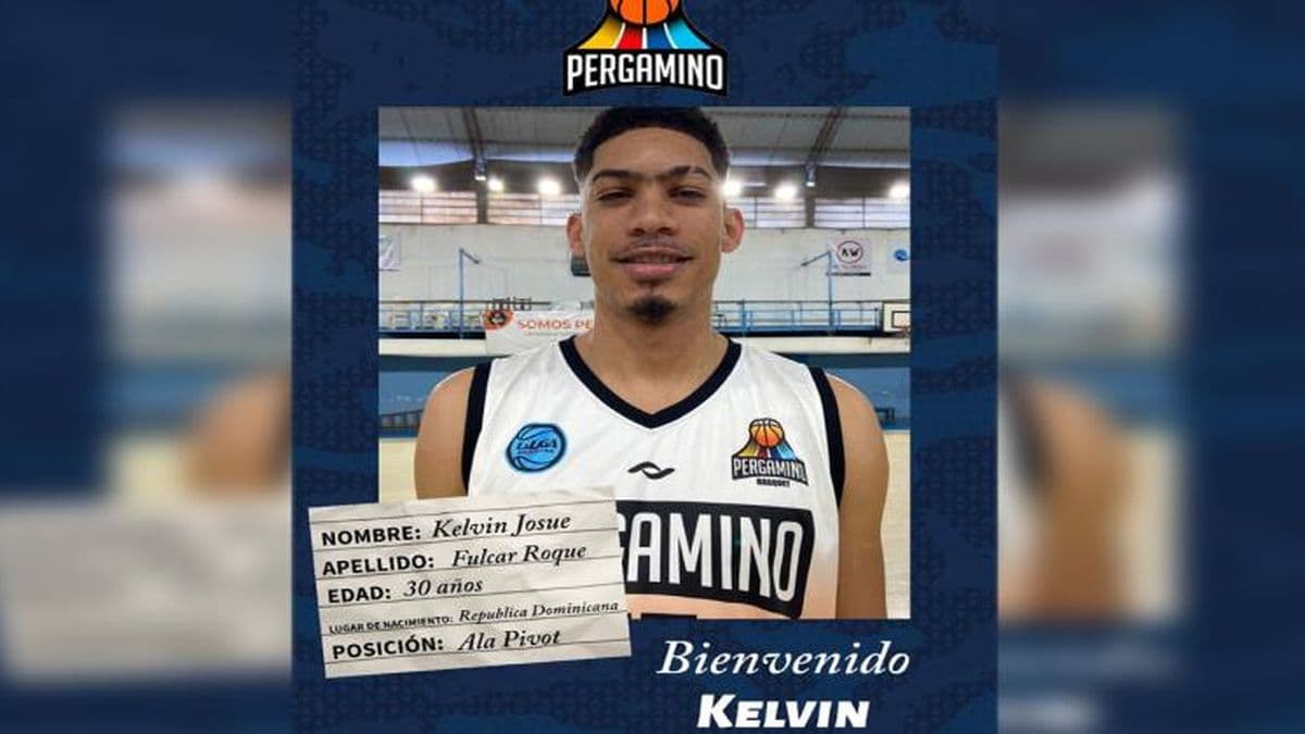 Pergamino Básquet incorporó al dominicano Kelvin Fulcar Roque