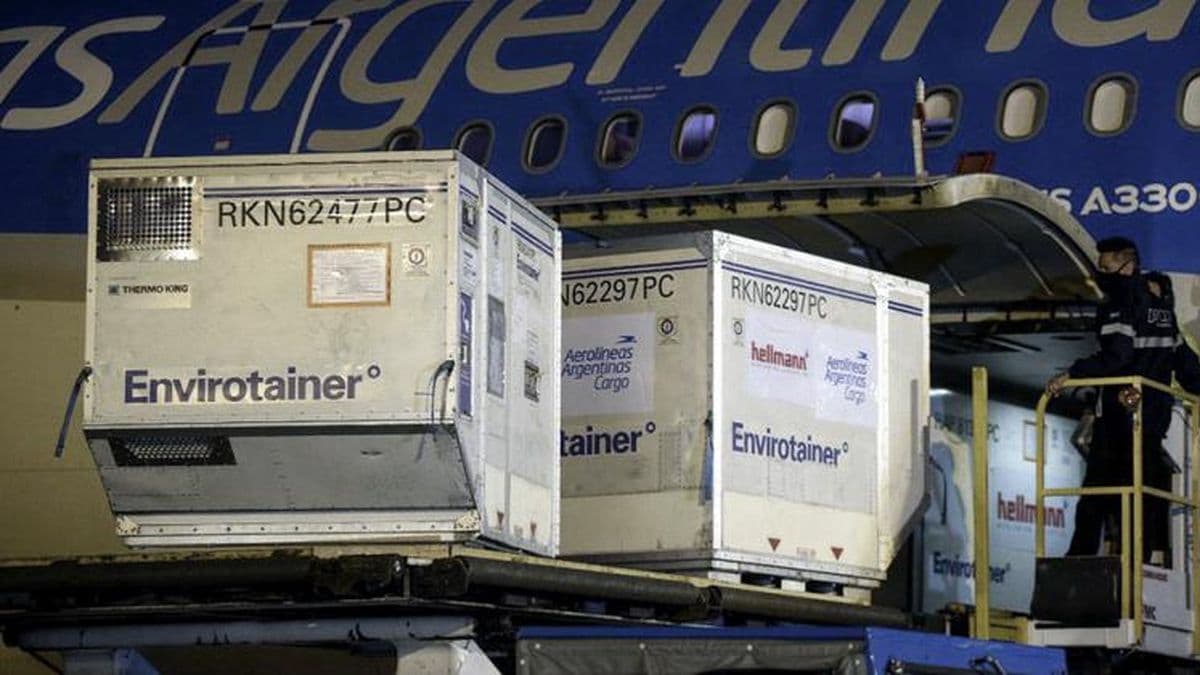 Con un nuevo arribo de vacunas, Argentina superó los 63 millones de dosis