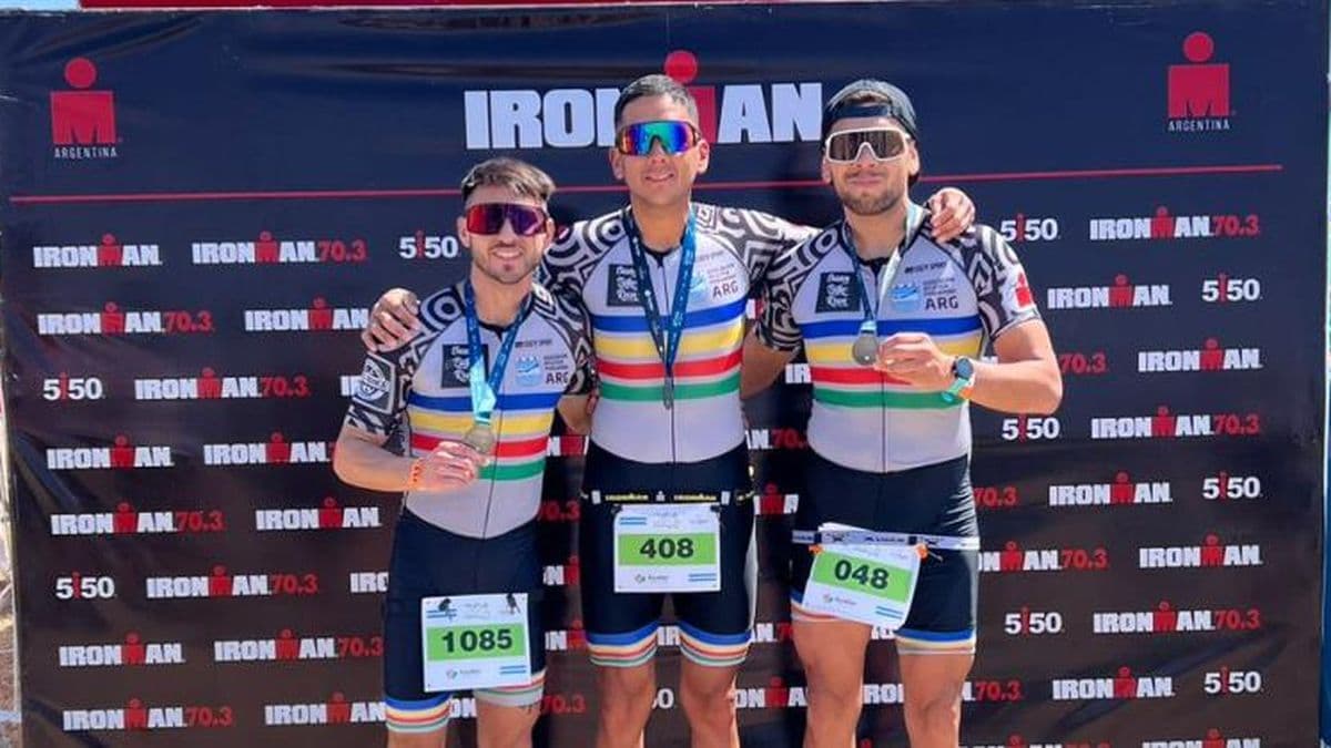 Tres pergaminenses arrancaron la temporada de triatlón en Escobar