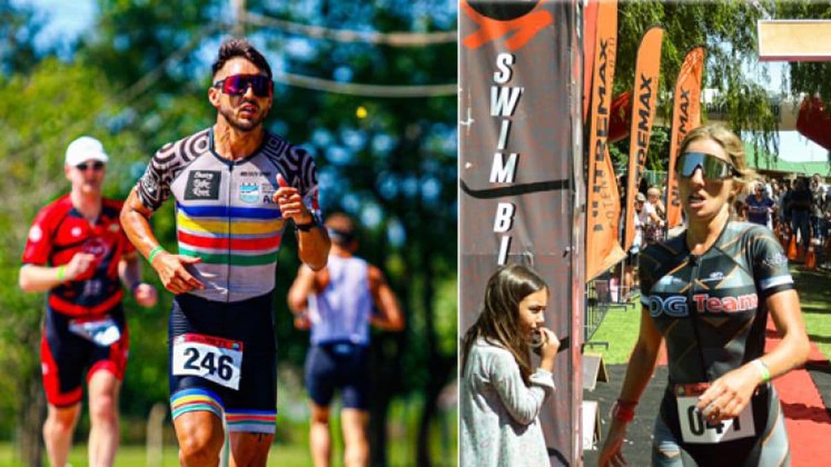 Triatlón de Baradero: podios de Brenda Bernard en la general y Lautaro Ponce en su categoría