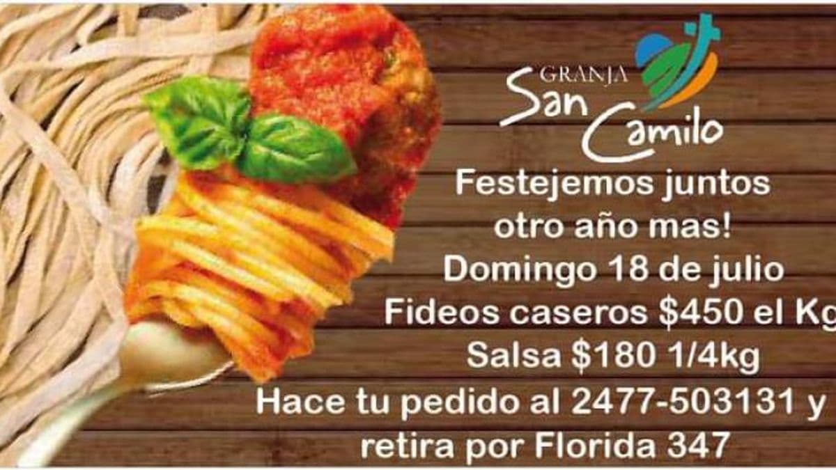 La Granja San Camilo celebrará el día de su patrono vendiendo fideos frescos