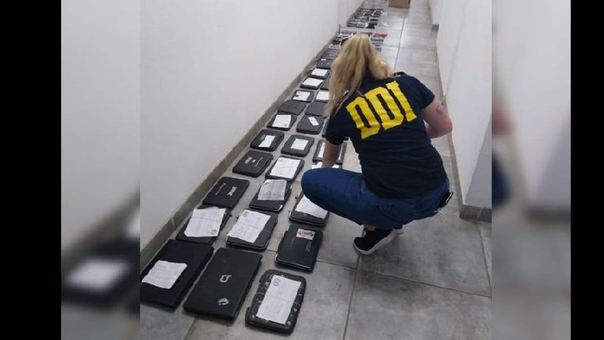 Secuestraron 95 celulares, 40 tablets y 30 notebooks de dudosa procedencia