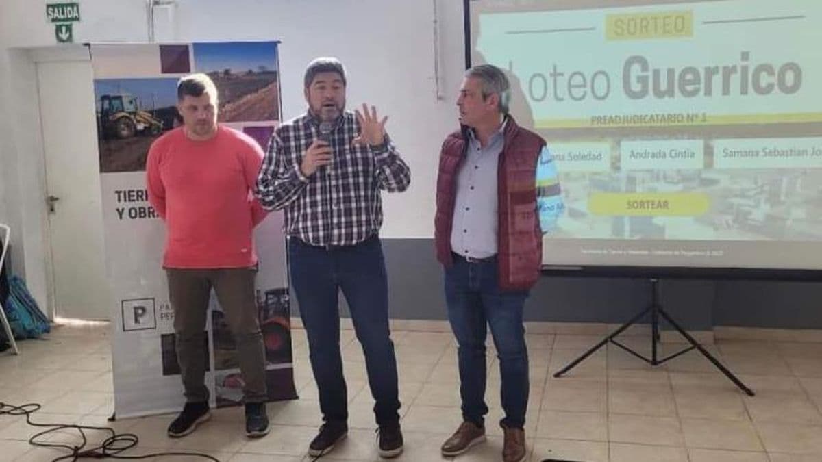 Sortearon lotes del Programa Solares en Guerrico