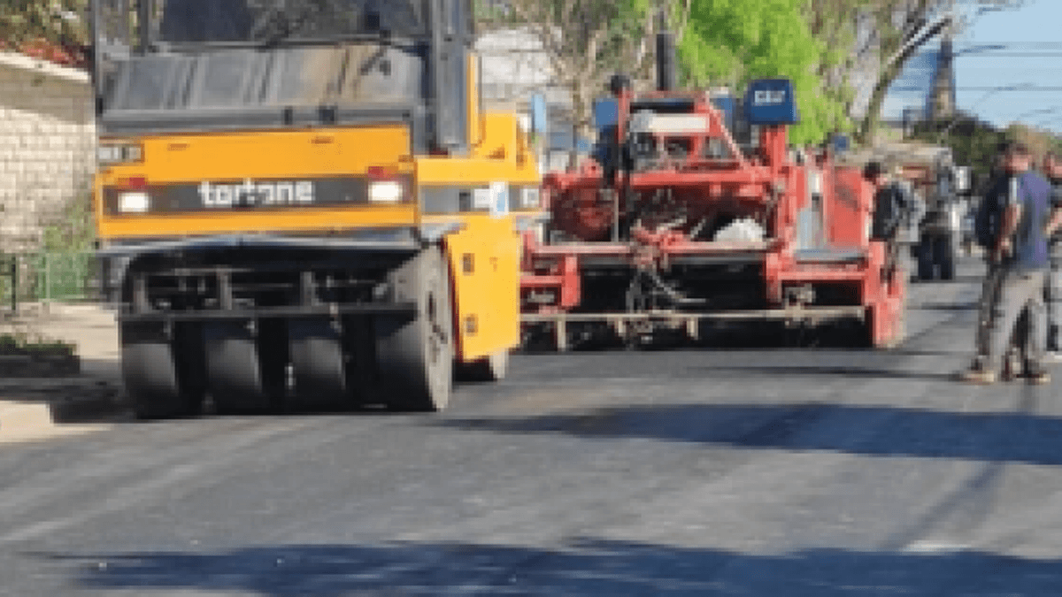 Realizaron la pavimentación de calles en El Socorro