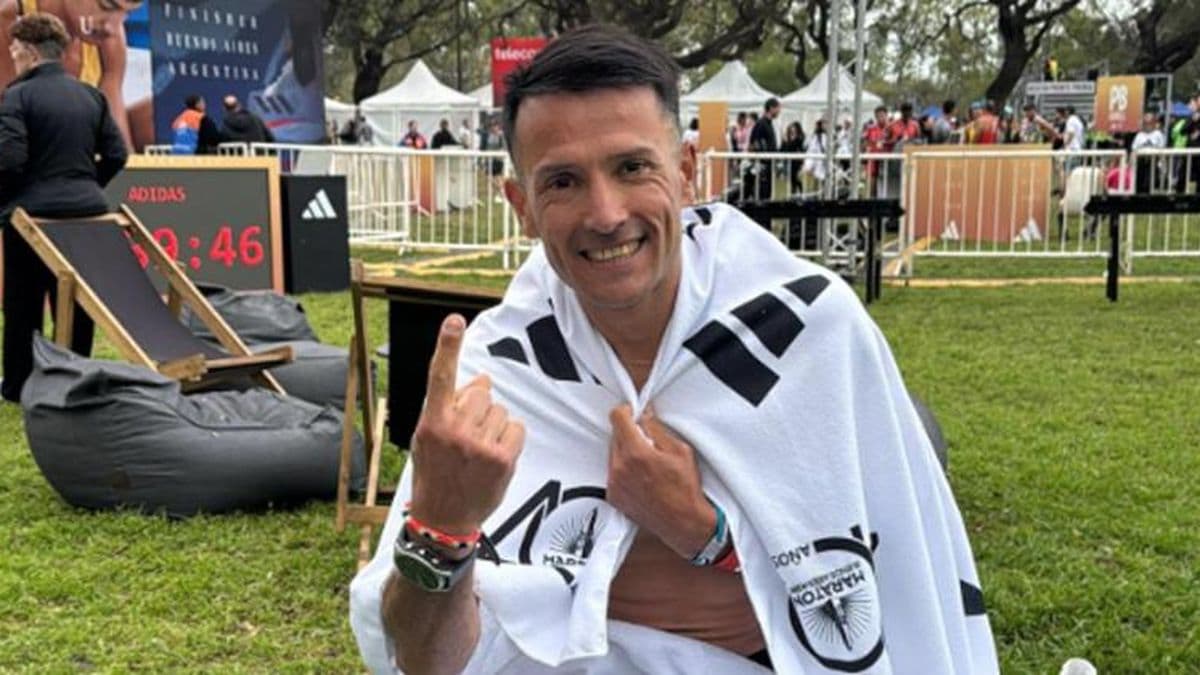 Luciano Dragi logró la mejor marca de la historia de un pergaminense en maratón