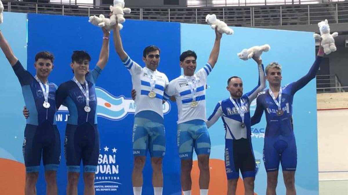 Marcos León Rodríguez medalla de bronce en el Campeonato Argentino de Pista
