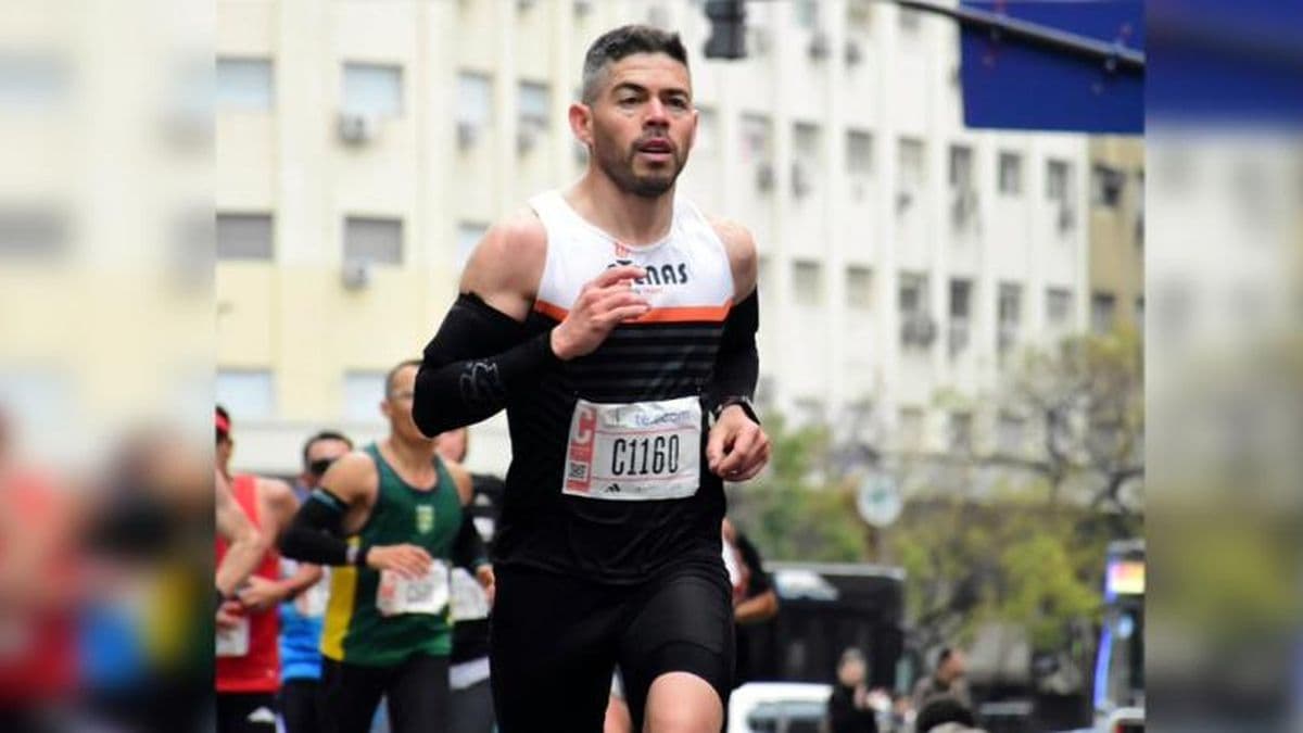 Mariano García logró una destacada actuación en el Maratón de Buenos Aires