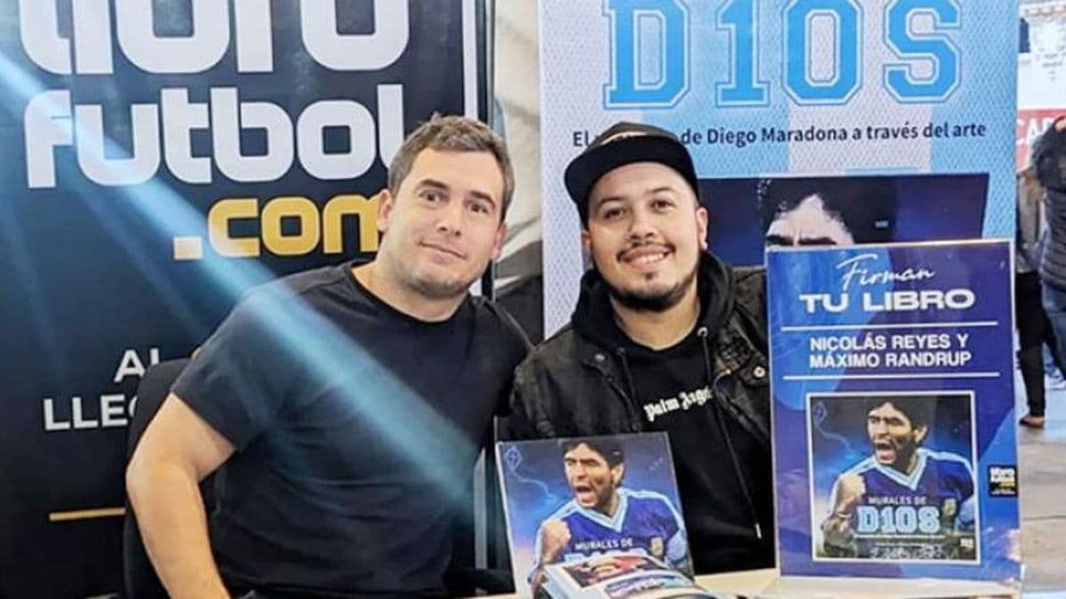 Nicolás Reyes y el recuerdo de Maradona a través del arte