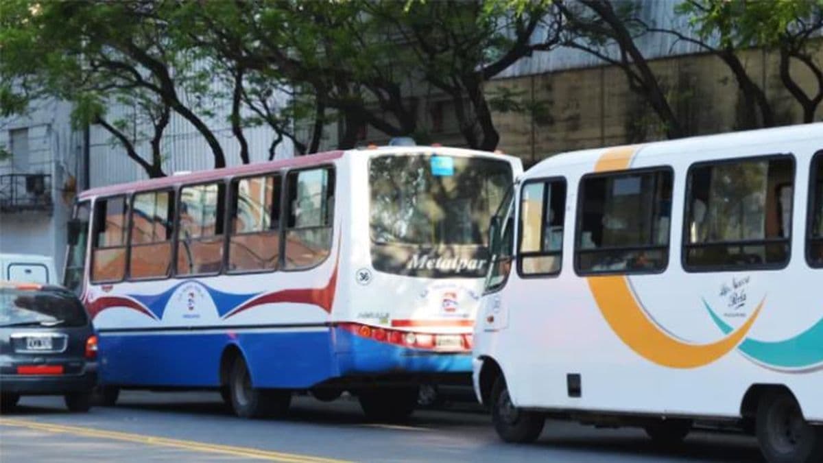 Desde la medianoche habrá paro de colectivos en el interior del país