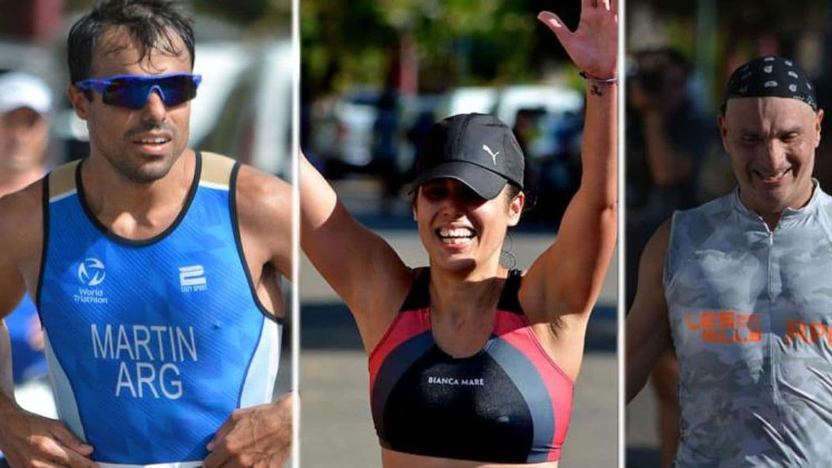 Tres pergaminenses participaron en la octava edición del Triatlón de Gualeguaychú