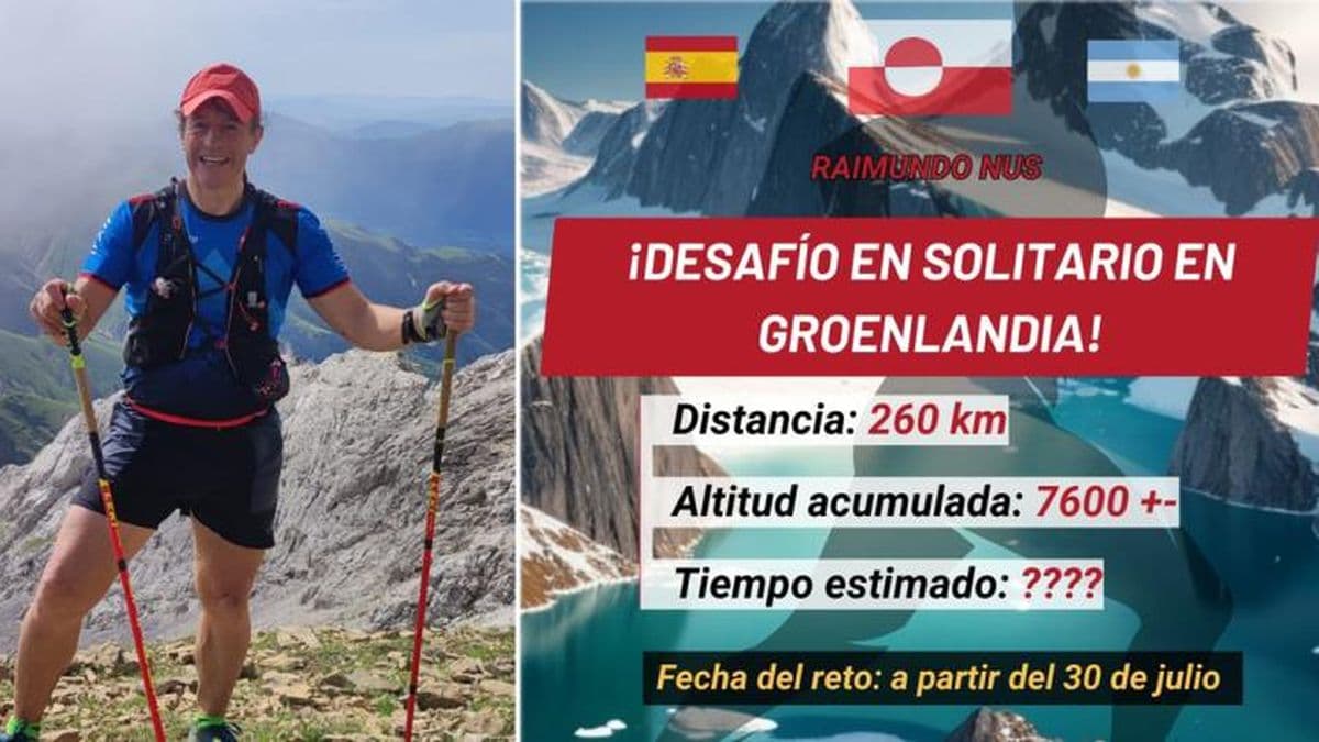 Raimundo Nus ante un nuevo desafío: correr 260 kilómetros en Groenlandia