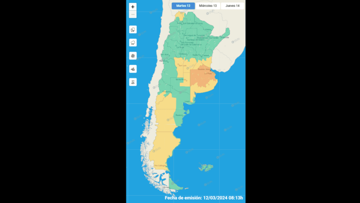 Registro de lluvias dispar: cómo seguirá el clima en las próximas horas