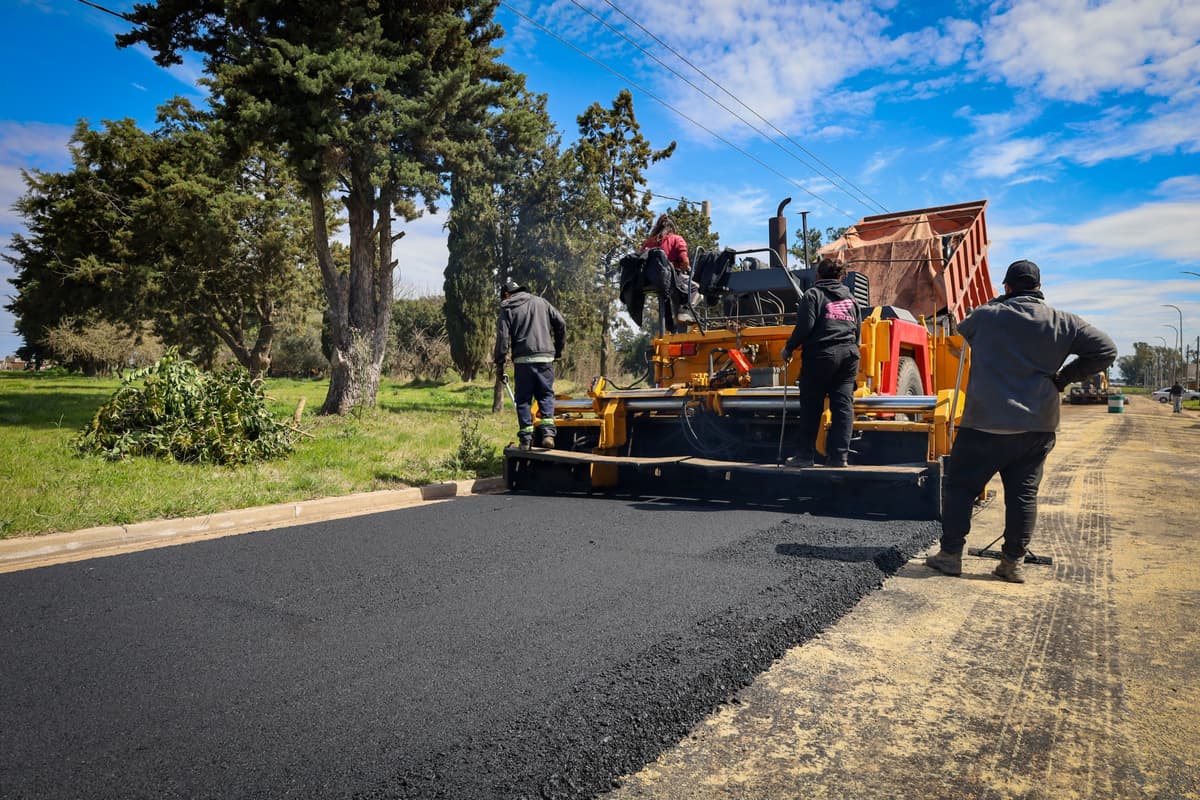 El Barrio Procrear suma una obra clave: comenzó la pavimentación de 26 cuadras