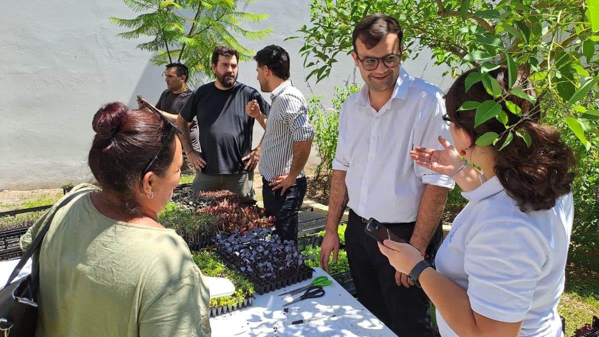 Zárate: El Ministerio de Desarrollo Agrario entregó más de mil plantines en la Casa de la Provincia